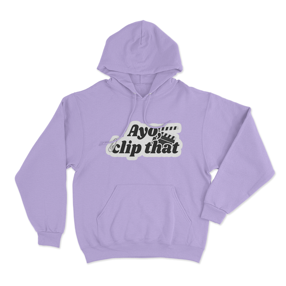 Ayo, Clip That Hoodie Purple Ayo Clip That Hoodie Purple