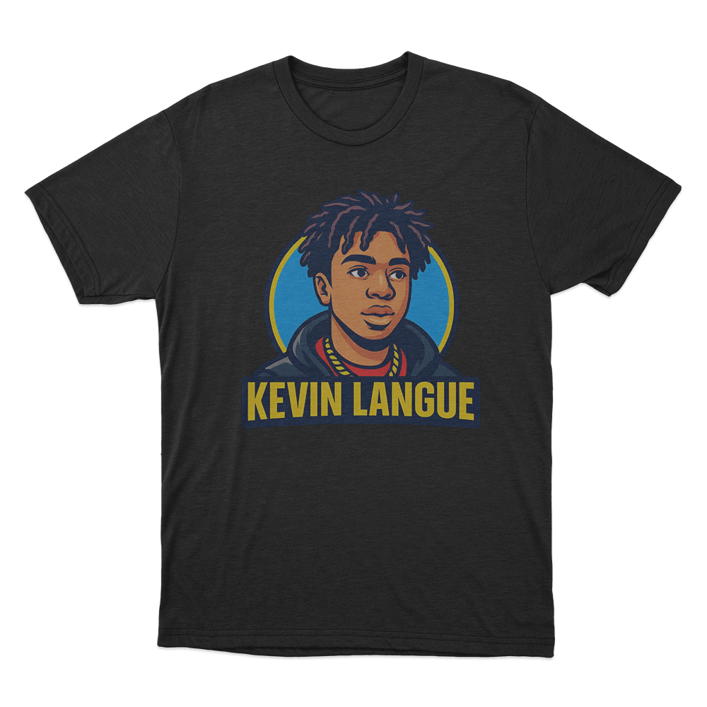 Kevin Langue Portrait T Shirt Black Kevin Langue Portrait T Shirt Black