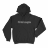 Kevin Langue Text Hoodie Black