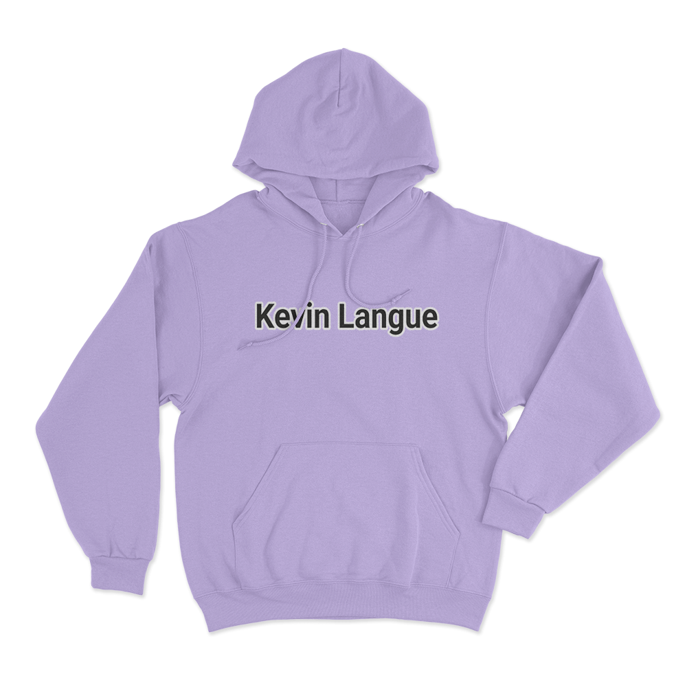 Kevin Langue Text Hoodie Purple Kevin Langue Text Hoodie Purple